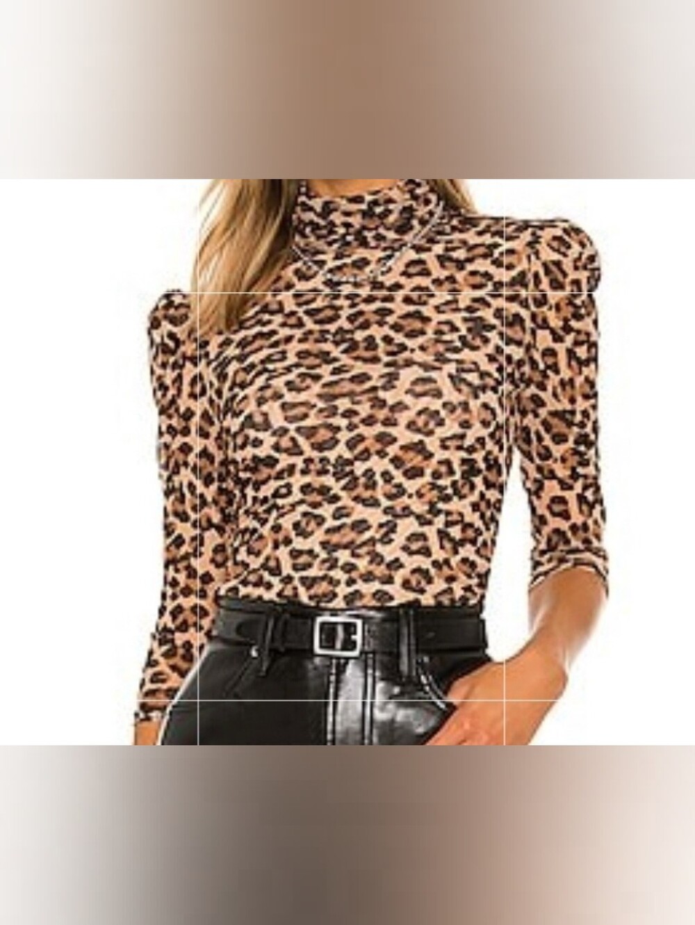 Free People Gather Tee/Leopard Combo